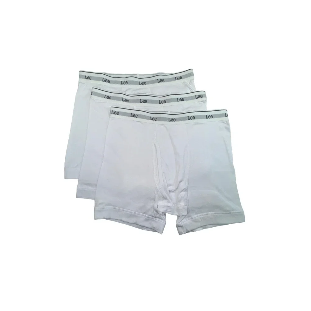 Lee Cotton Boxer Briefs, 3-Pack, 100% Cotton, Sizes Small-XX-Large, Classic Fit